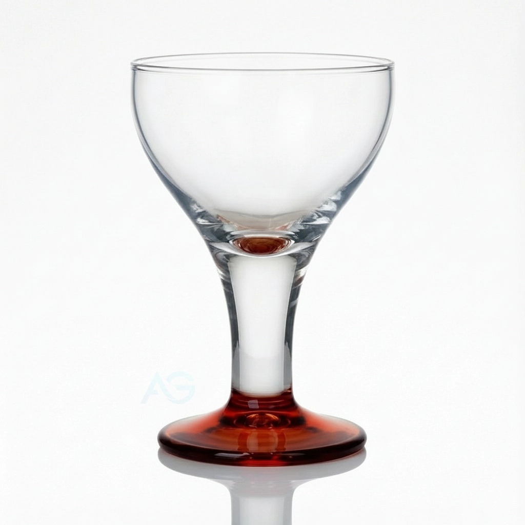 Verona | Eisglas | Rot Premium Eisglas Verona Sunset Red 400ml von ADRIAGEL® - warmer Beeren- und Fruchtbecher-Champion mit 175mm praktischer Höhe für spektakuläre Erdbeer- und Himbeer-Kreationen