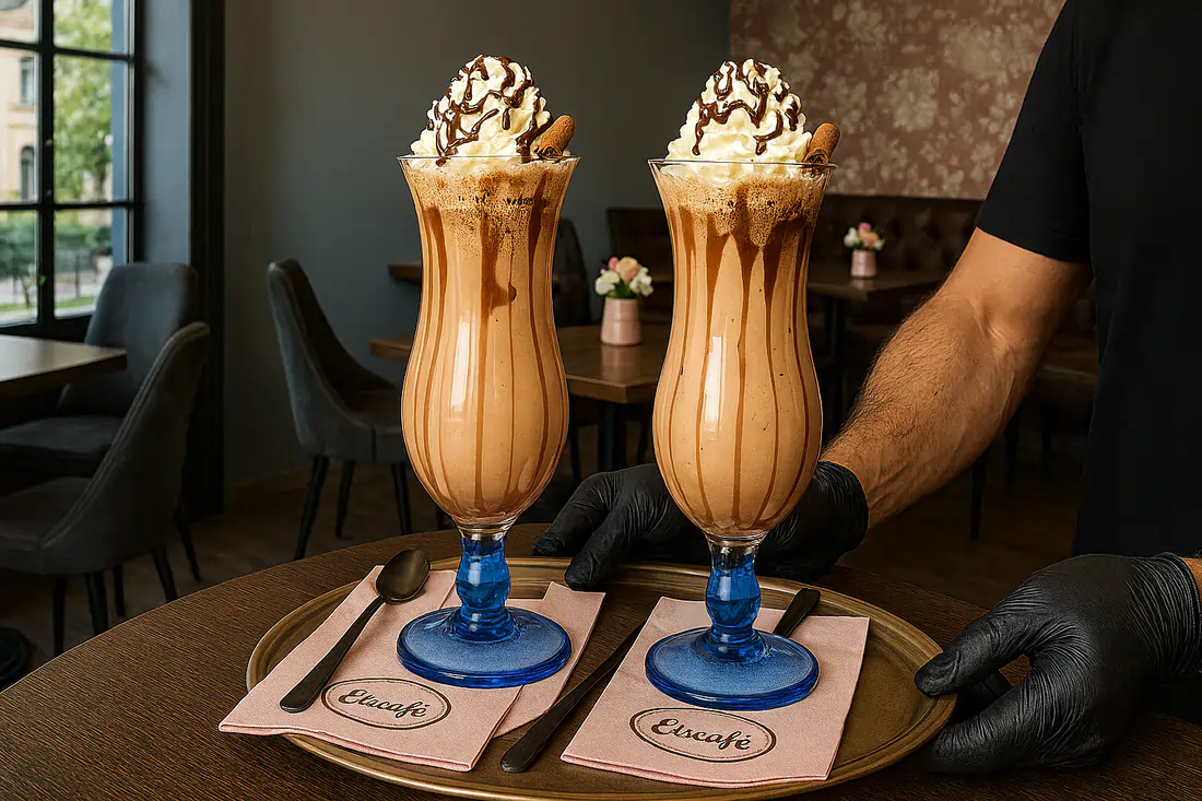 Capri Coppe Gelato Turchese Bicchiere Milkshake