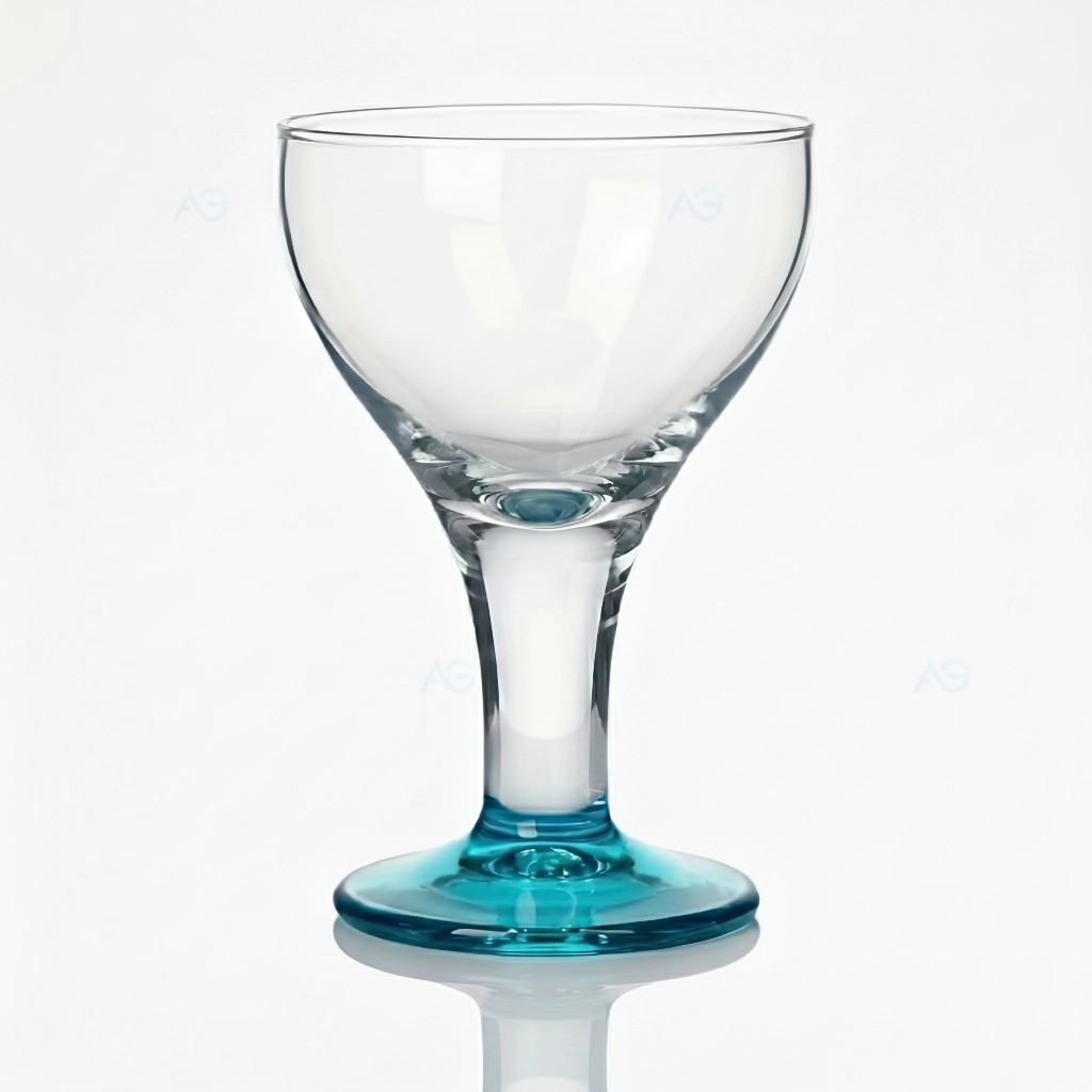 Premium Eisglas Verona türkisblau 400ml von ADRIAGEL® - kompakter Frozen Yogurt und Joghurtbecher-Champion mit 175mm praktischer Höhe und breitem Kelch für üppige Toppings